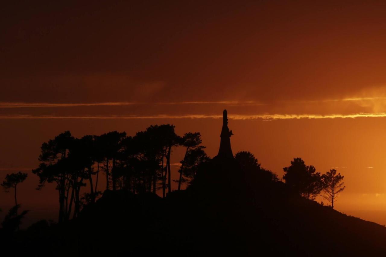 Inmejorables Vistas A Las Islas Cies Baiona Exterior foto