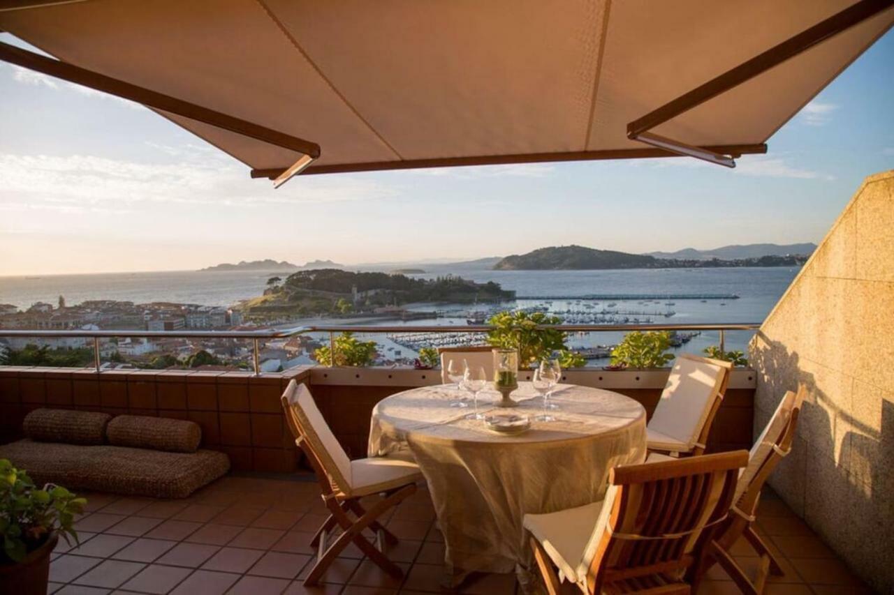 Inmejorables Vistas A Las Islas Cies Baiona Exterior foto