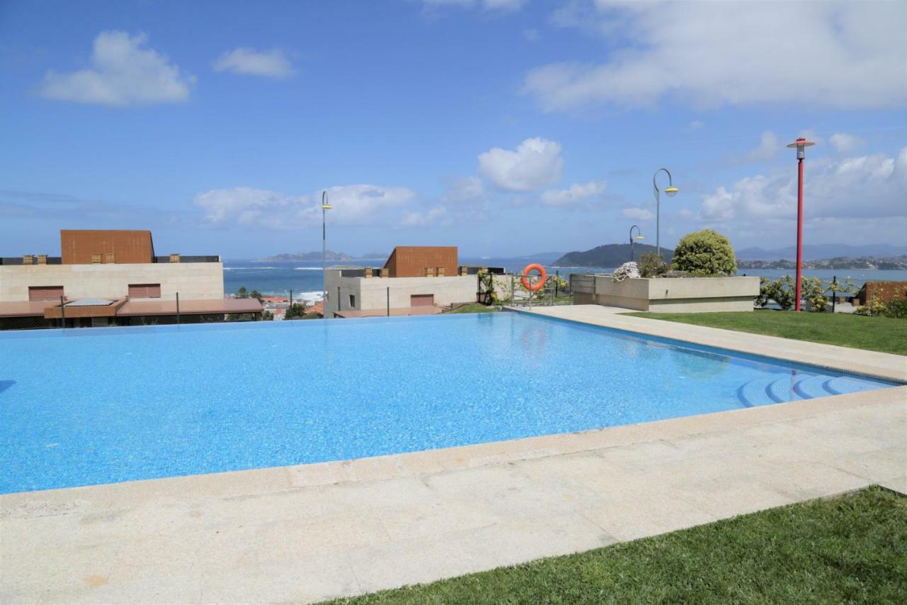 Inmejorables Vistas A Las Islas Cies Baiona Exterior foto